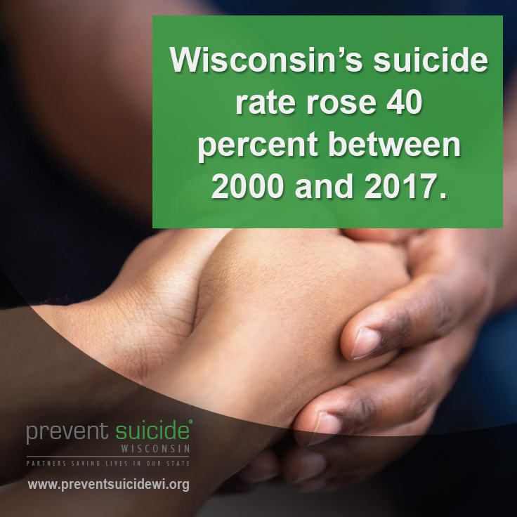 WI suicide rate rose 40% between 2000 and 2017
